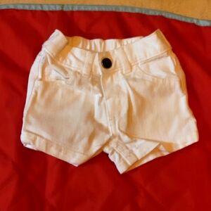 Carters white Shorts. 3 Months